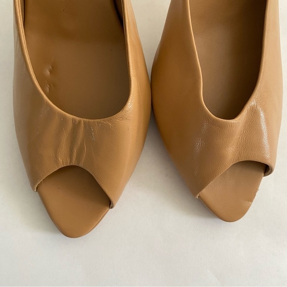 Colin Stuart Leather Peep Toe Mules 8.5 - Picture 7 of 12